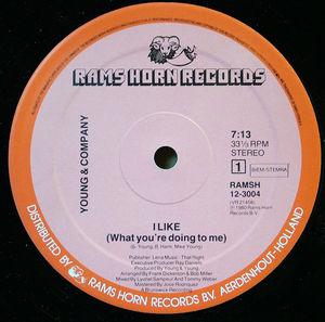 Front Cover Single Young And Company - I Like (What You're Doing To Me)