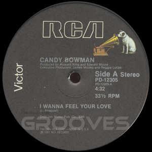Front Cover Single Candy Bowman - I Wanna Feel Your Love