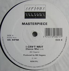 Front Cover Single Masterpiece - I Can't Wait