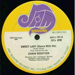 Front Cover Single Chain Reaction - Sweet Lady (Dance With Me)