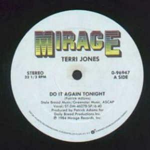 Front Cover Single Terri Jones - Do It Again Tonight