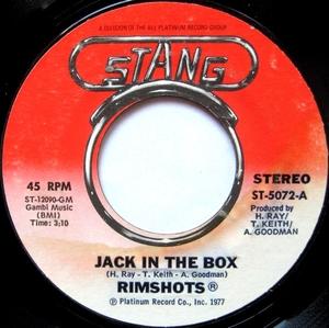 Front Cover Single The Rimshots - Jack In The Box