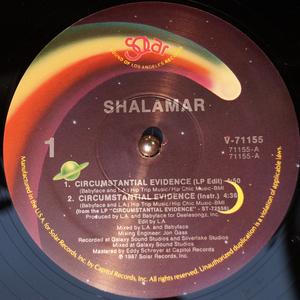 Front Cover Single Shalamar - Circumstantial Evidence