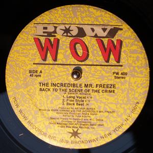 Front Cover Single The Incredible Mr. Freeze - Back To The Scene Of Crime