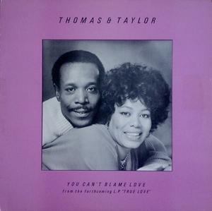 Front Cover Single Thomas And Taylor - You Can't Blame Love