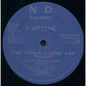 Front Cover Single T. Green - Tear The Walls Down