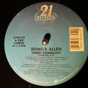 Front Cover Single Donna Allen - Sweet Somebody