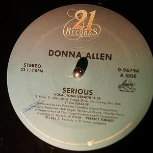 Front Cover Single Donna Allen - Serious