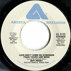 Front Cover Single Jeffree - Love Don't Come No Stronger (Than Yours And Mine)