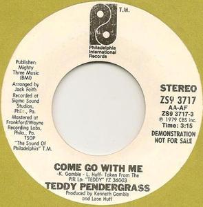 Front Cover Single Teddy Pendergrass - Come Go With Me