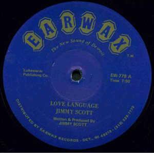 Front Cover Single Jimmy Scott - Love Language