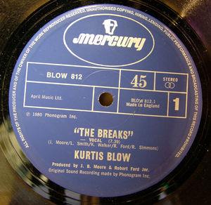 Front Cover Single Kurtis Blow - The Breaks