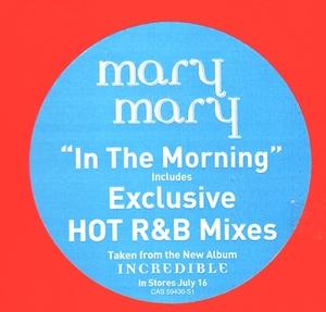 Front Cover Single Mary Mary - In The Morning (R&B Mixes)