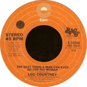 Front Cover Single Lou Courtney - The Best Thing A Man Can Ever Do For His Woman