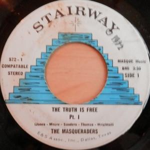Front Cover Single The Masqueraders - The Truth Is Free