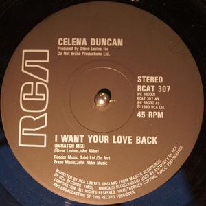 Front Cover Single Celena Duncan - I Want Your Love Back