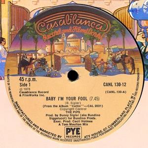 Front Cover Single The Pips - Baby I'm Your Fool