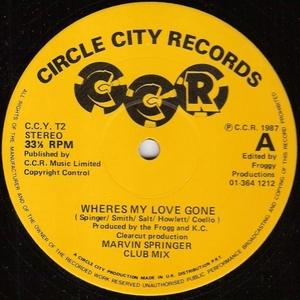 Front Cover Single Marvin Springer - Where's My Love Gone