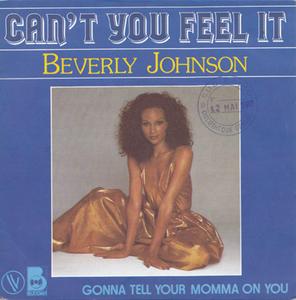 Front Cover Single Beverly Johnson - Can't You Feel It