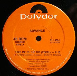 Front Cover Single Advance - Take Me To The Top