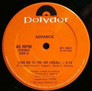 Front Cover Single Advance - Take Me To The Top