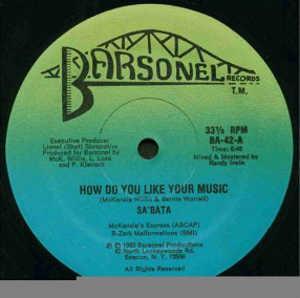 Front Cover Single Sa'bata - How Do You Like Your Music