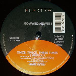 Front Cover Single Howard Hewett - Once, Twice, Three Times