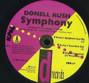 Front Cover Single Donell Rush - Symphony