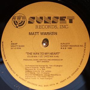 Front Cover Single Matt Warren - The Way To My Heart
