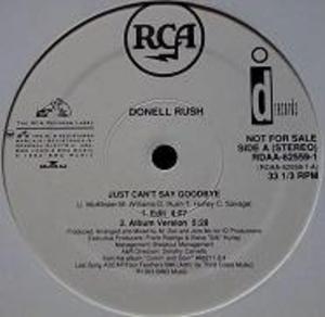 Front Cover Single Donell Rush - Just Can't Say Goodbye
