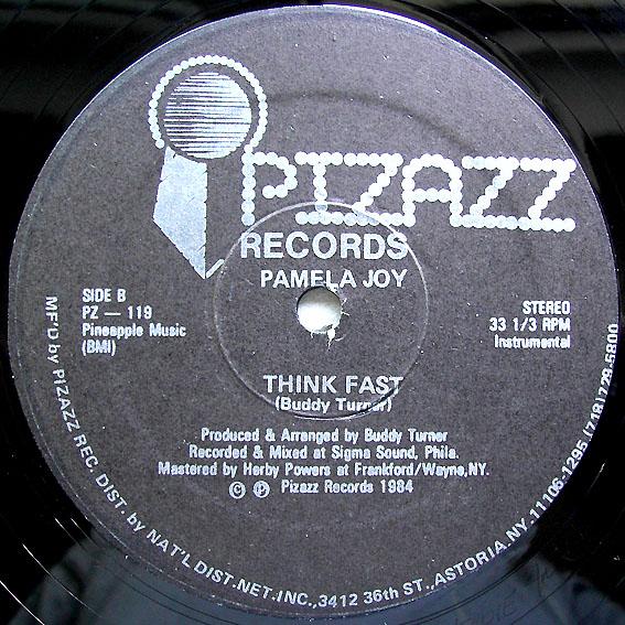 Front Cover Single Pamela Joy - Think Fast