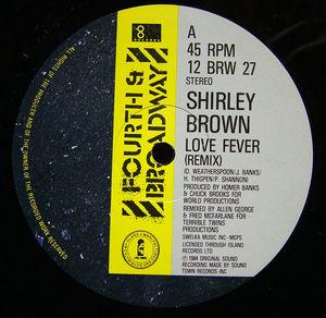 Front Cover Single Shirley Brown - Love Fever