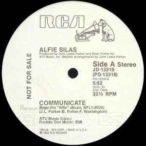 Front Cover Single Alfie Silas - Communicate