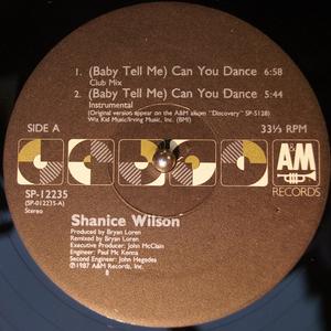 Front Cover Single Shanice Wilson - (Baby Tell Me) Can You Dance