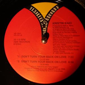 Front Cover Single Kristin Baio - Don't Turn Your Back On Love