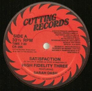 Front Cover Single Sarah Dash - Satisfaction