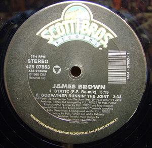 Front Cover Single James Brown - Static