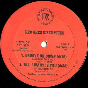 Front Cover Single Dunn Pearson Jr - Red Greg Disco Picks