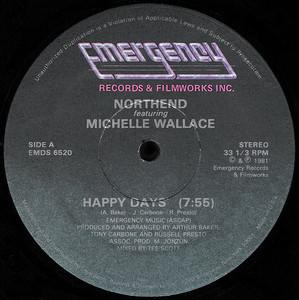 Front Cover Single Northend - Happy Days (Feat. M. Wallace)