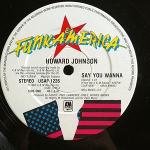 Front Cover Single Howard Johnson - Say You Wanna