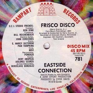 Front Cover Single Eastside Connection - Frisco Disco