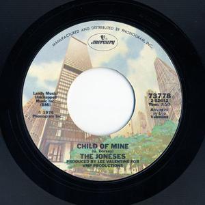 Front Cover Single The Joneses - Child Of Mine