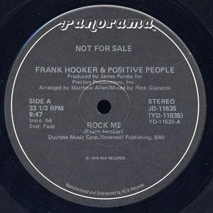 Front Cover Single Frank Hooker & Positive People - Rock Me