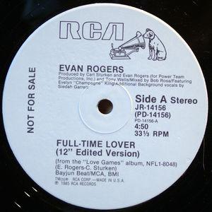 Front Cover Single Evan Rogers - Full Time Lover