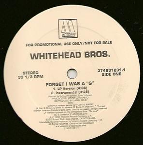 Front Cover Single Whitehead Bros. - Forget I Was A 
