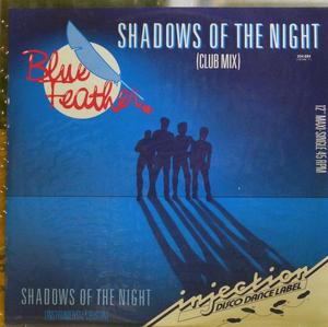 Front Cover Single Blue Feather - Shadows Of The Night