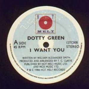Front Cover Single Dotty Green - I Want You