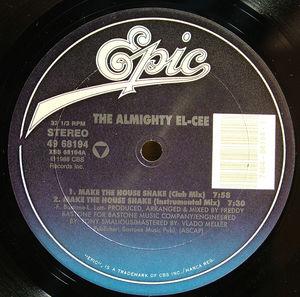 Front Cover Single The Almighty El-cee - Make The House Shake
