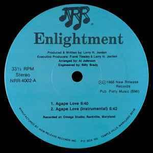 Front Cover Single Enlightment - Agape Love