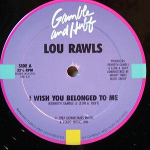 Front Cover Single Lou Rawls - I Wish You Belounged To Me